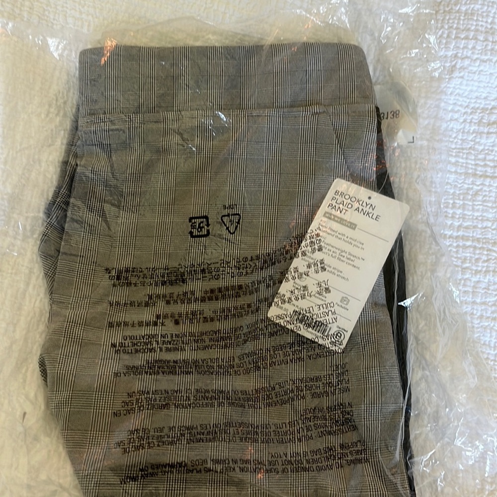 Athleta Brooklyn Plaid Ankle Pant